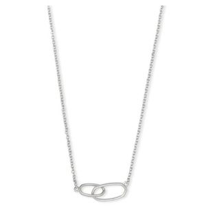 NWT Kendra Scott Sawyer Silver Necklace